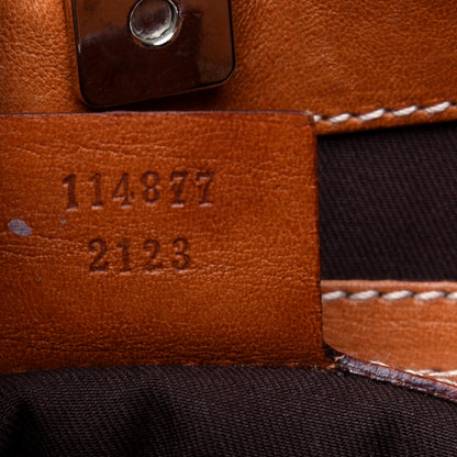 Gucci Canvas Web GG Reins Shoulder Bag Cognac 9 of 10