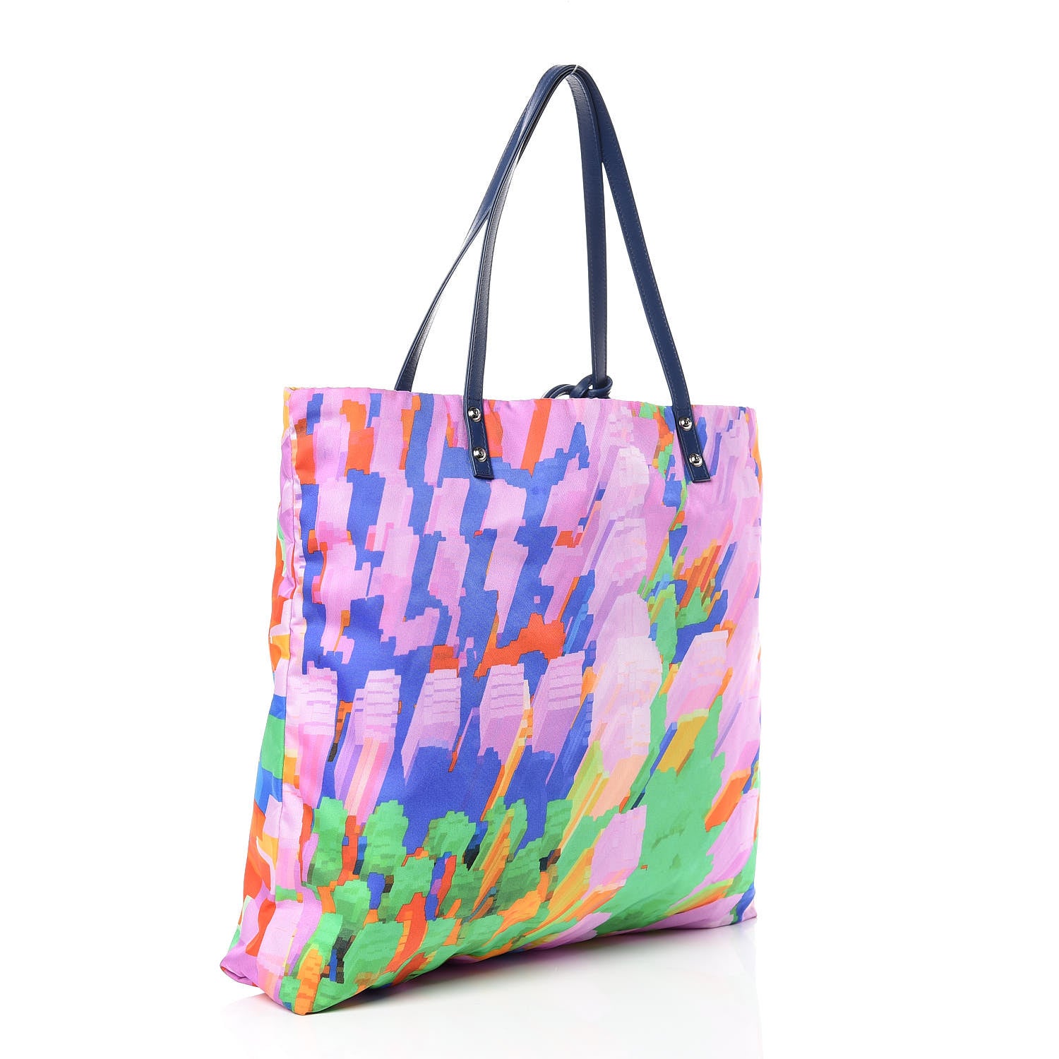 Chanel Nylon Printed CC Tote Multicolor 4 of 14