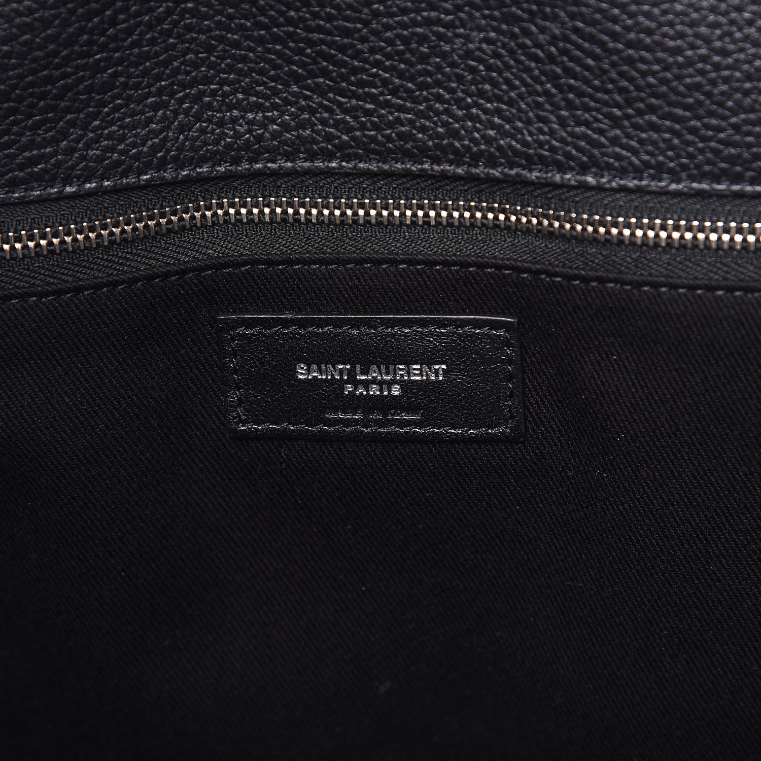 Saint Laurent Grained Calfskin Medium Souple Sac De Jour Duffle Black 6 of 9
