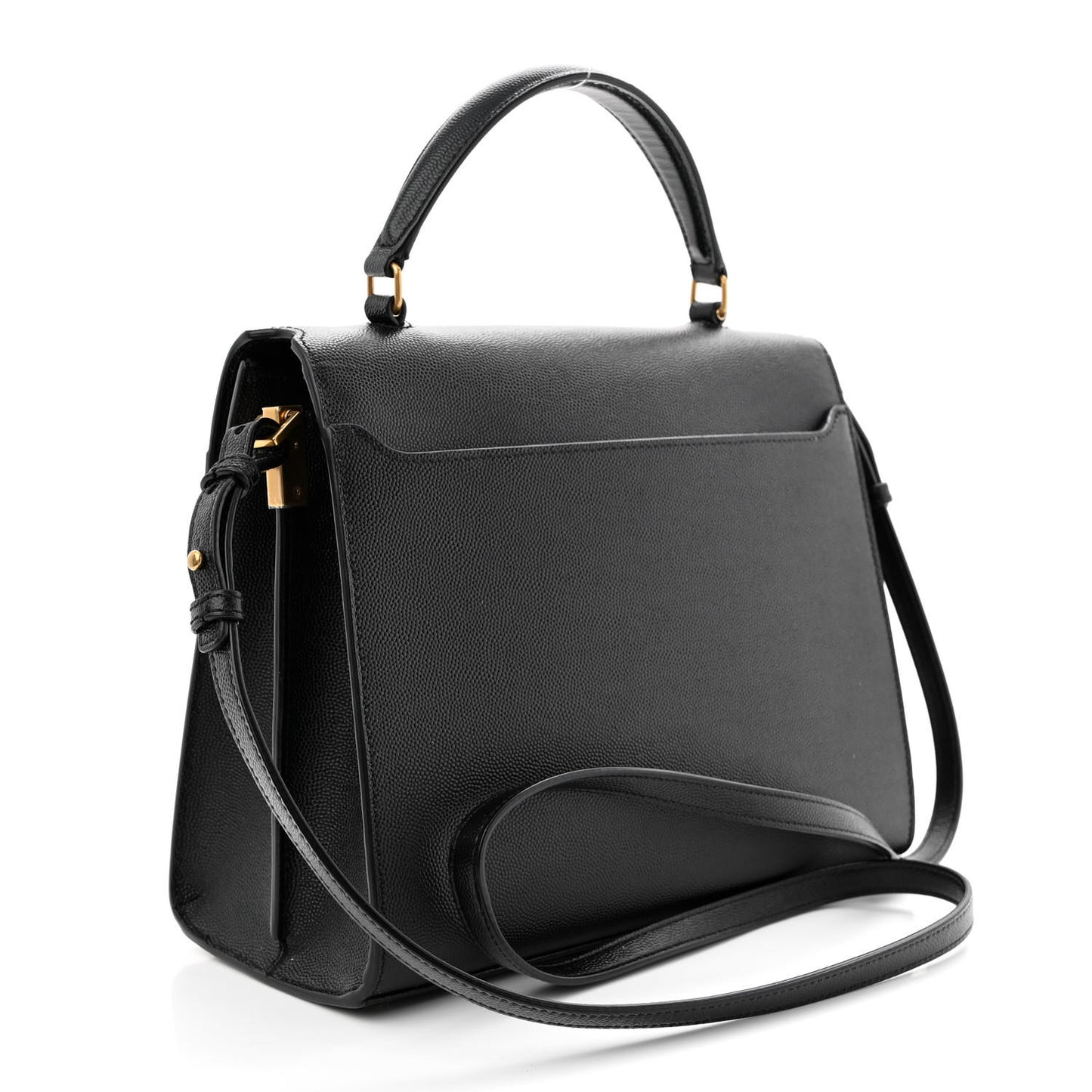 Grain de Poudre Medium Classic Monogram Cassandra Top Handle Black