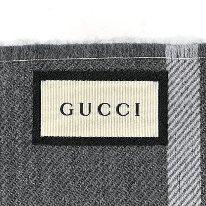 Gucci Wool GG Monogram Arlisse Scarf Grey 3 of 3