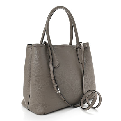 Prada Vitello Daino Small Double Bag Argilla Black 3 of 9
