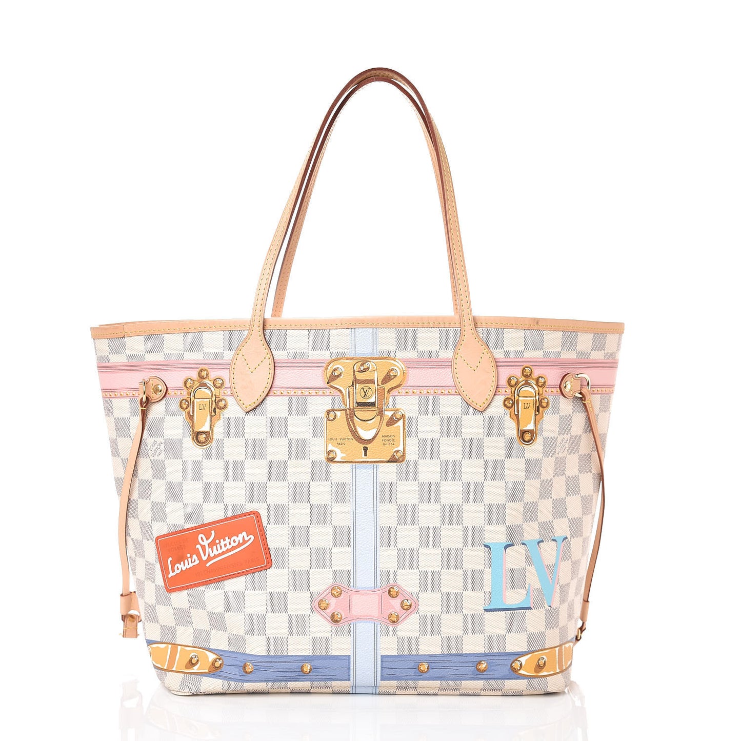 Damier Azur Summer Trunks Neo Neverfull MM
