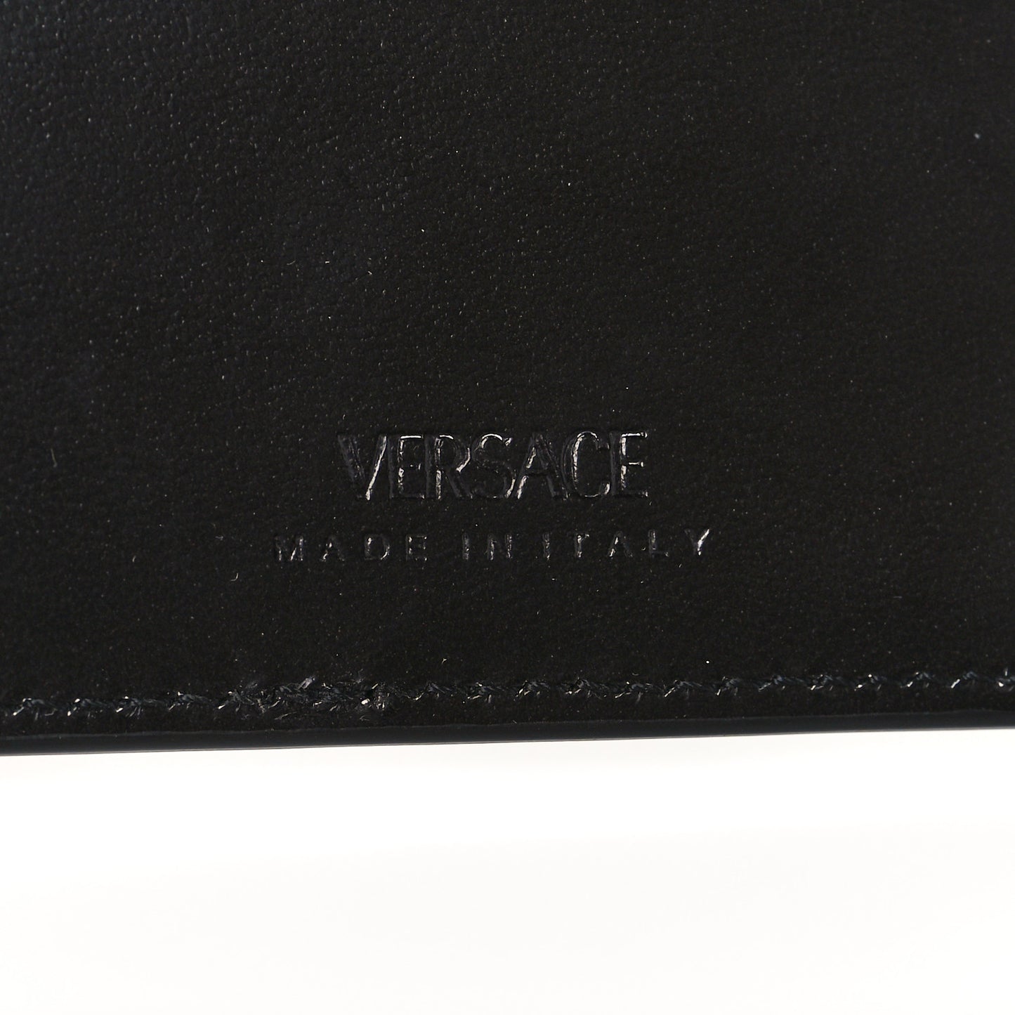 Calfskin Bi-Fold Wallet Black