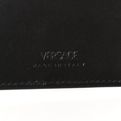 Versace Calfskin Bi-Fold Wallet Black 6 of 8