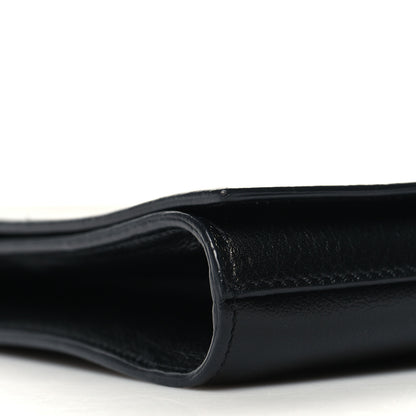 Saint Laurent Calfskin Monogram Large Belle De Jour Clutch Black 9 of 12