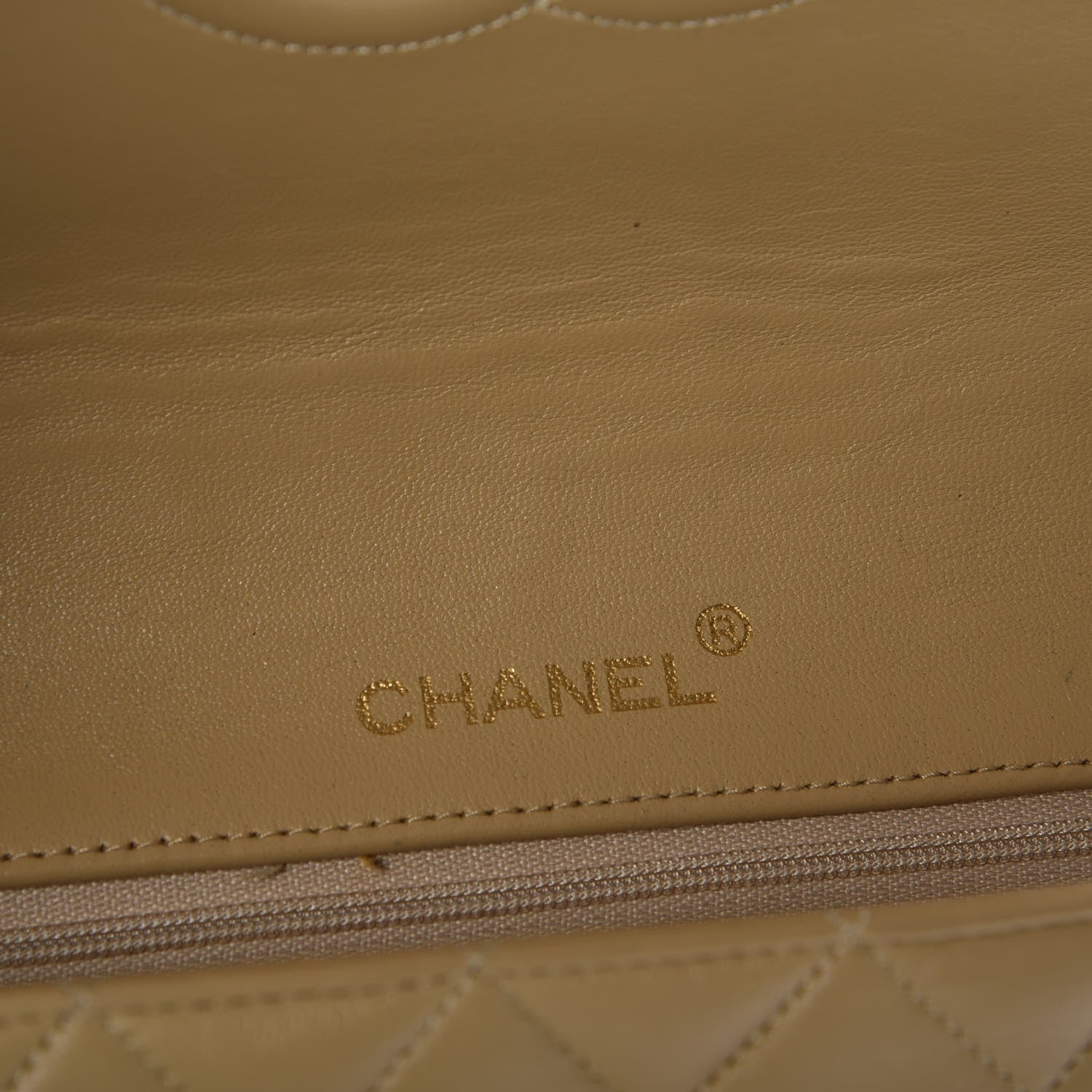 Chanel Lambskin Quilted Small Single Flap Beige 7 of 15
