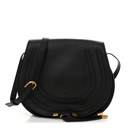 Chloe Calfskin Medium Marcie Round Crossbody Bag Black 1 of 10
