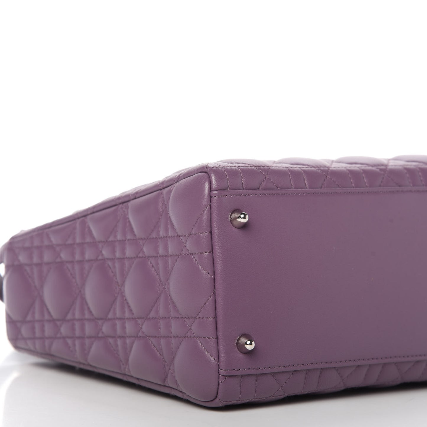 Lambskin Cannage Medium Lady Dior Purple