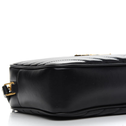 Saint Laurent Calfskin Matelasse Monogram Lou Camera Bag Black 8 of 9