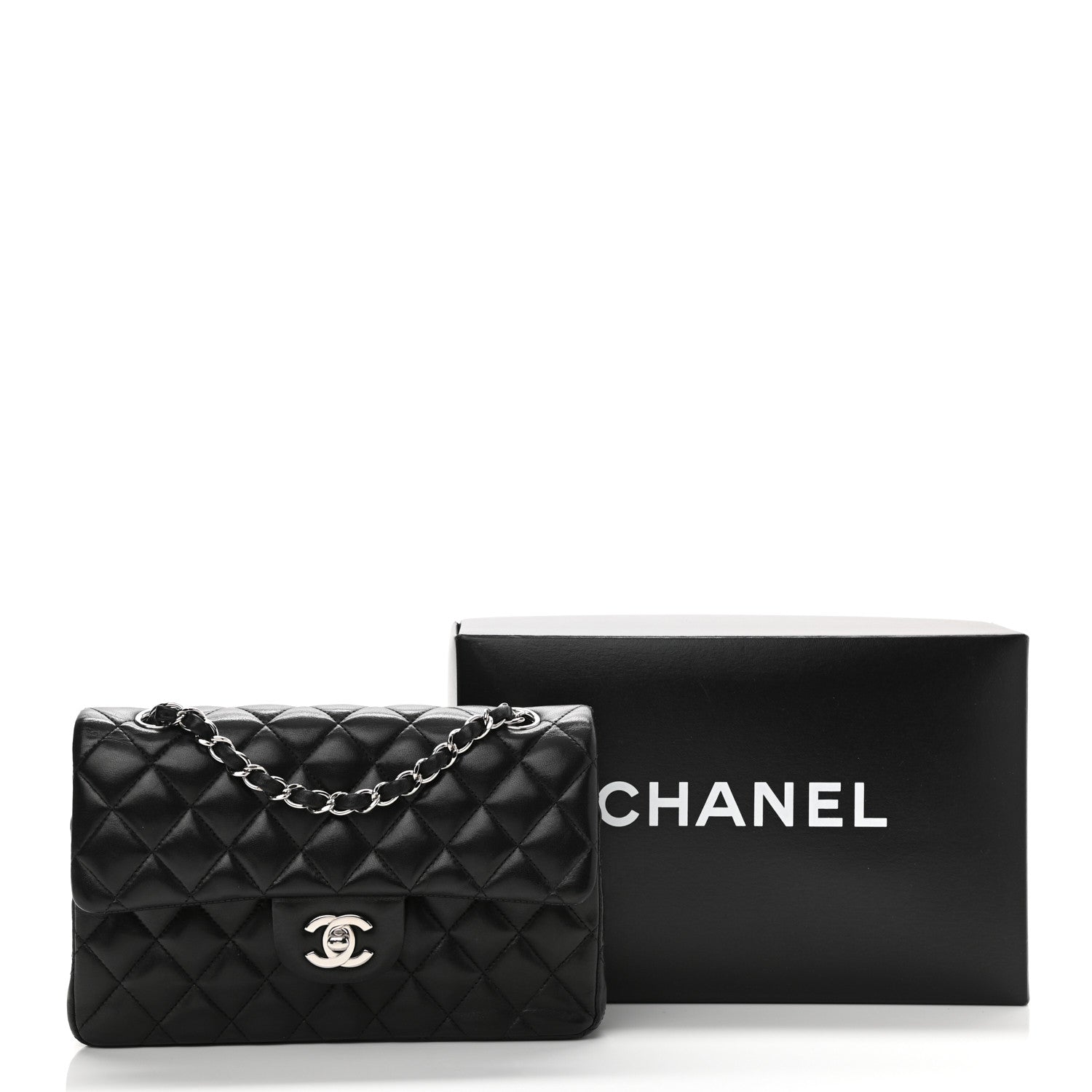 Chanel Lambskin Quilted Small Double Flap Black 18 of 18