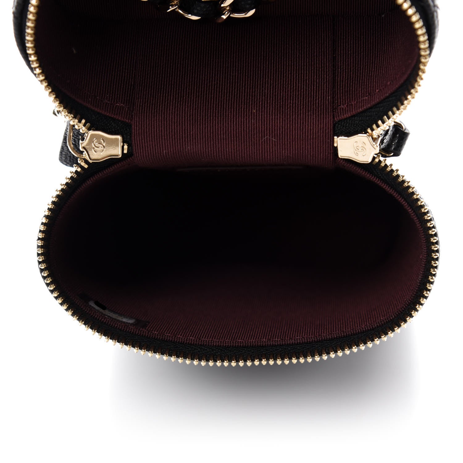 Chanel Caviar Quilted Phone Holder With Chain Black 5 of 11