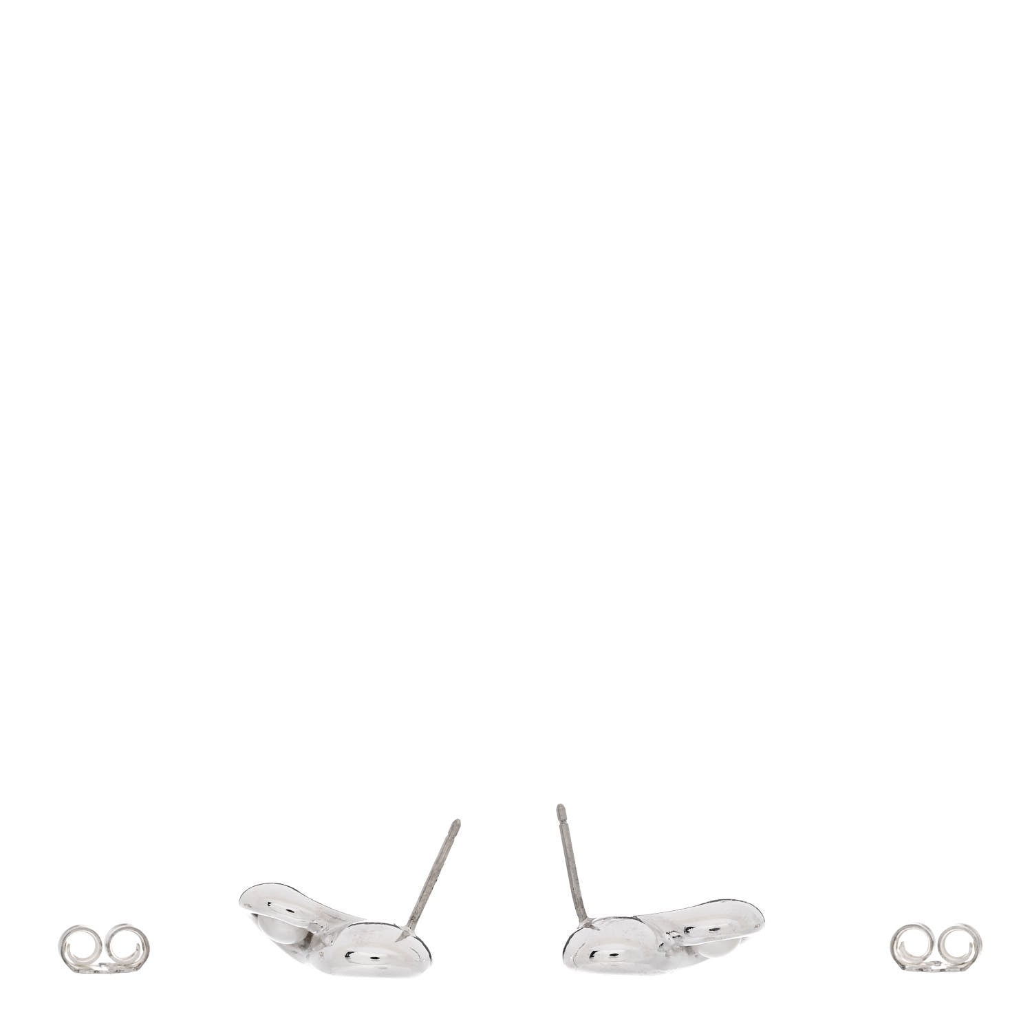 Tiffany Sterling Silver Pearl Infinity Earrings 3 of 4