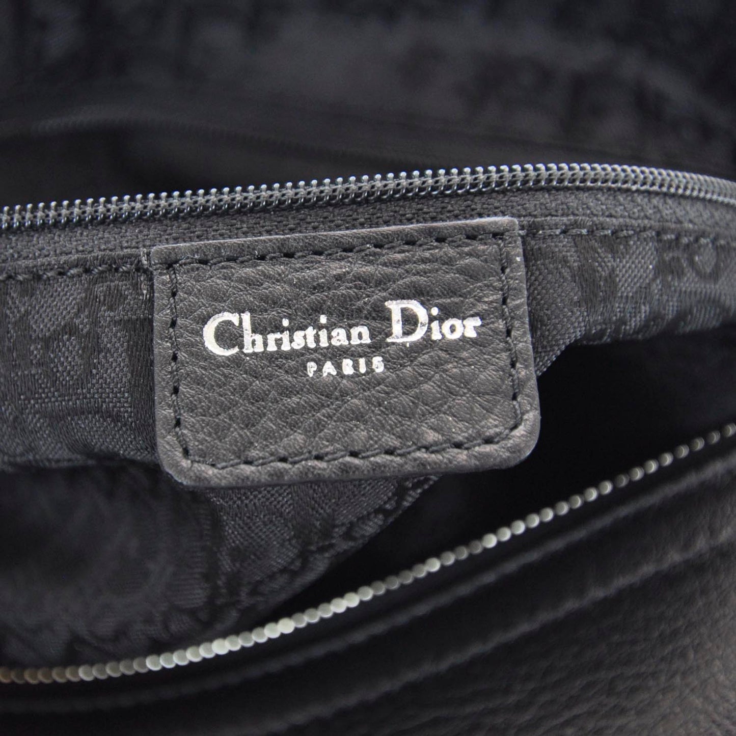 Leather Logo Charms Satchel Black