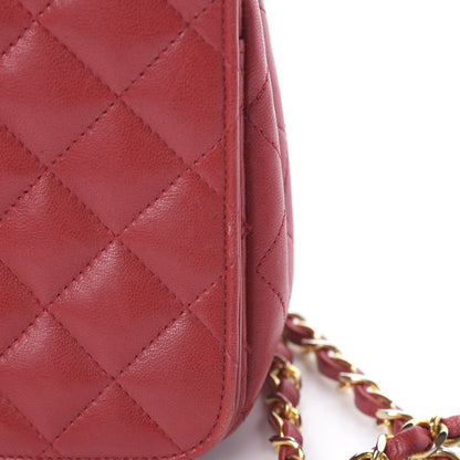 Chanel Lambskin Quilted Small Single Flap Red 20 of 20