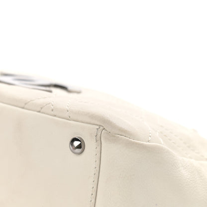 Chanel Calfskin Small Diamond Stitch Tote White 6 of 12