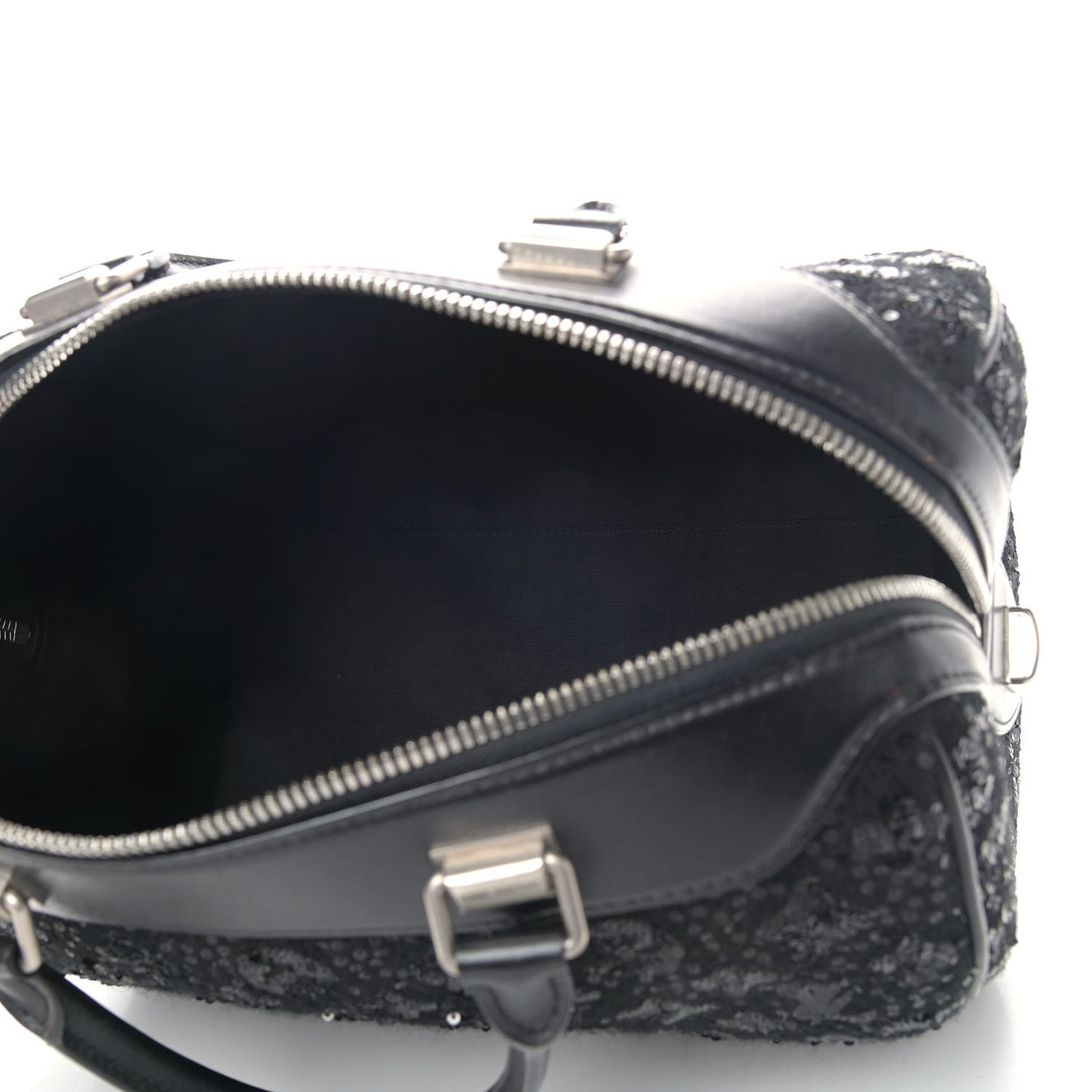 Sequin Monogram Sunshine Express Speedy Black