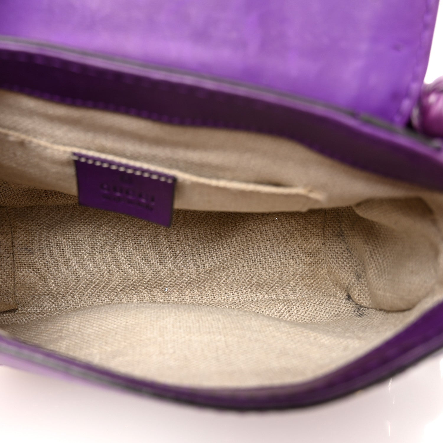 Gucci Calfskin Small Snaffle Bit Shoulder Bag Purple 5 of 13