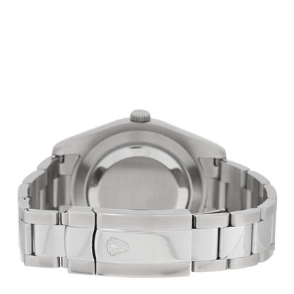 Rolex Stainless Steel 18K White Gold Diamond 41mm Oyster Perpetual Datejust Watch Silver 116334 3 of 5