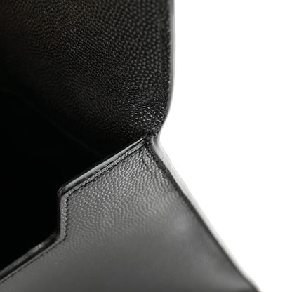 Saint Laurent Grain De Poudre Uptown Pouch Black 8 of 9