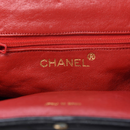 Chanel Satin Kisslock Evening Bag Black 8 of 11