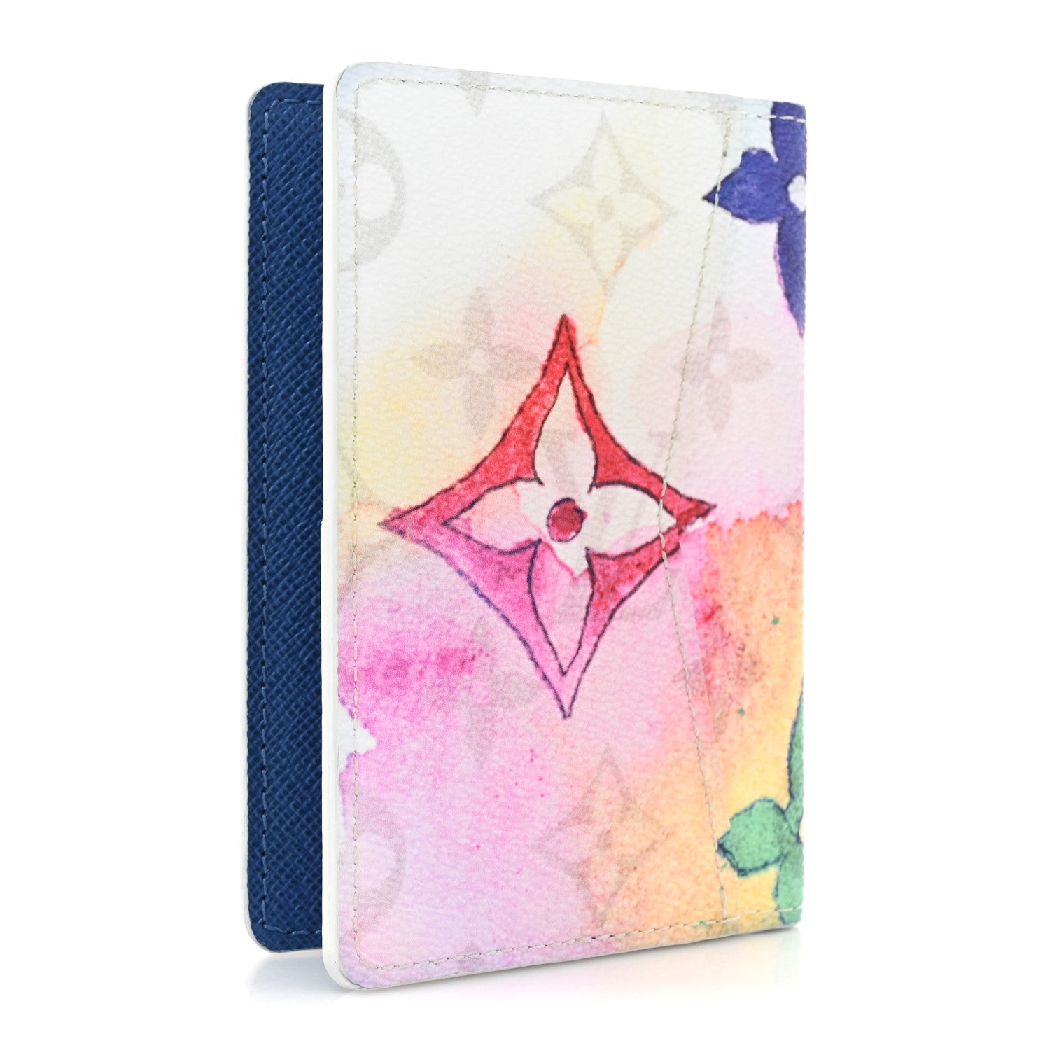 Louis Vuitton LOUIS VUITTON Monogram Watercolor Pocket Organizer NM Multicolor 3 of 8