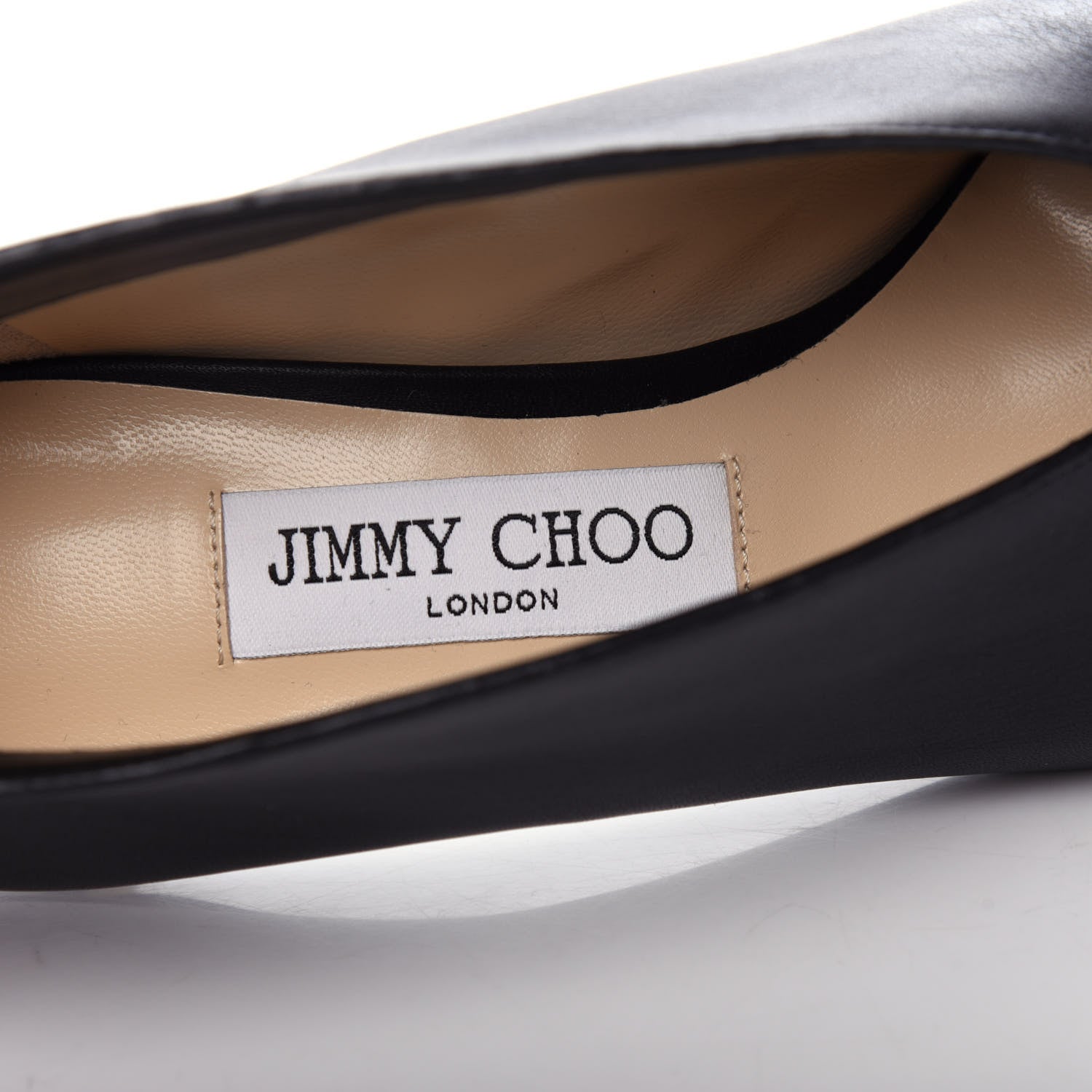 Jimmy Choo Calfskin Lark 65 Ankle Strap Pumps 37 Black 9 of 10