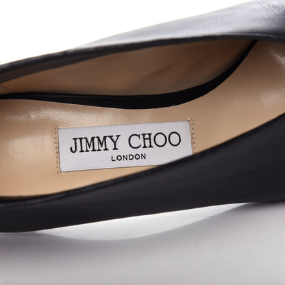 Jimmy Choo Calfskin Lark 65 Ankle Strap Pumps 37 Black 9 of 10