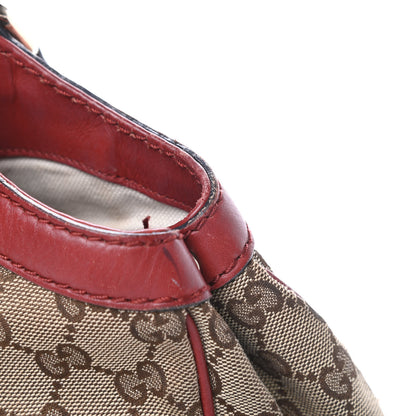 Gucci Monogram Medium Sukey Tote Dark Red 20 of 22