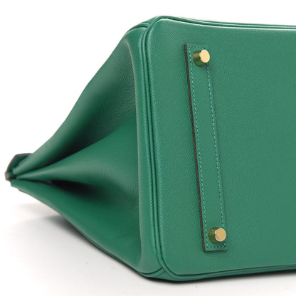 Hermes Epsom Birkin 35 Vert Vertigo 8 of 11