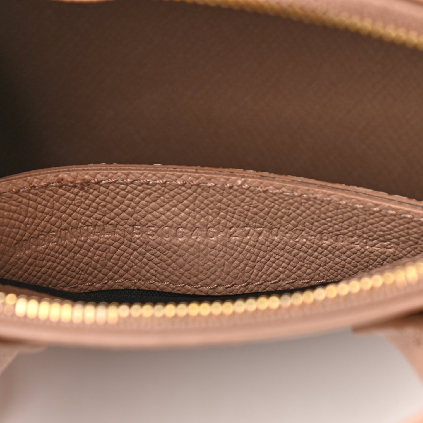 Grained Calfskin XXS Ville Top Handle Bag Beige Tapioca