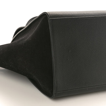 Celine Drummed Calfskin Suede Medium Trapeze Black 8 of 9