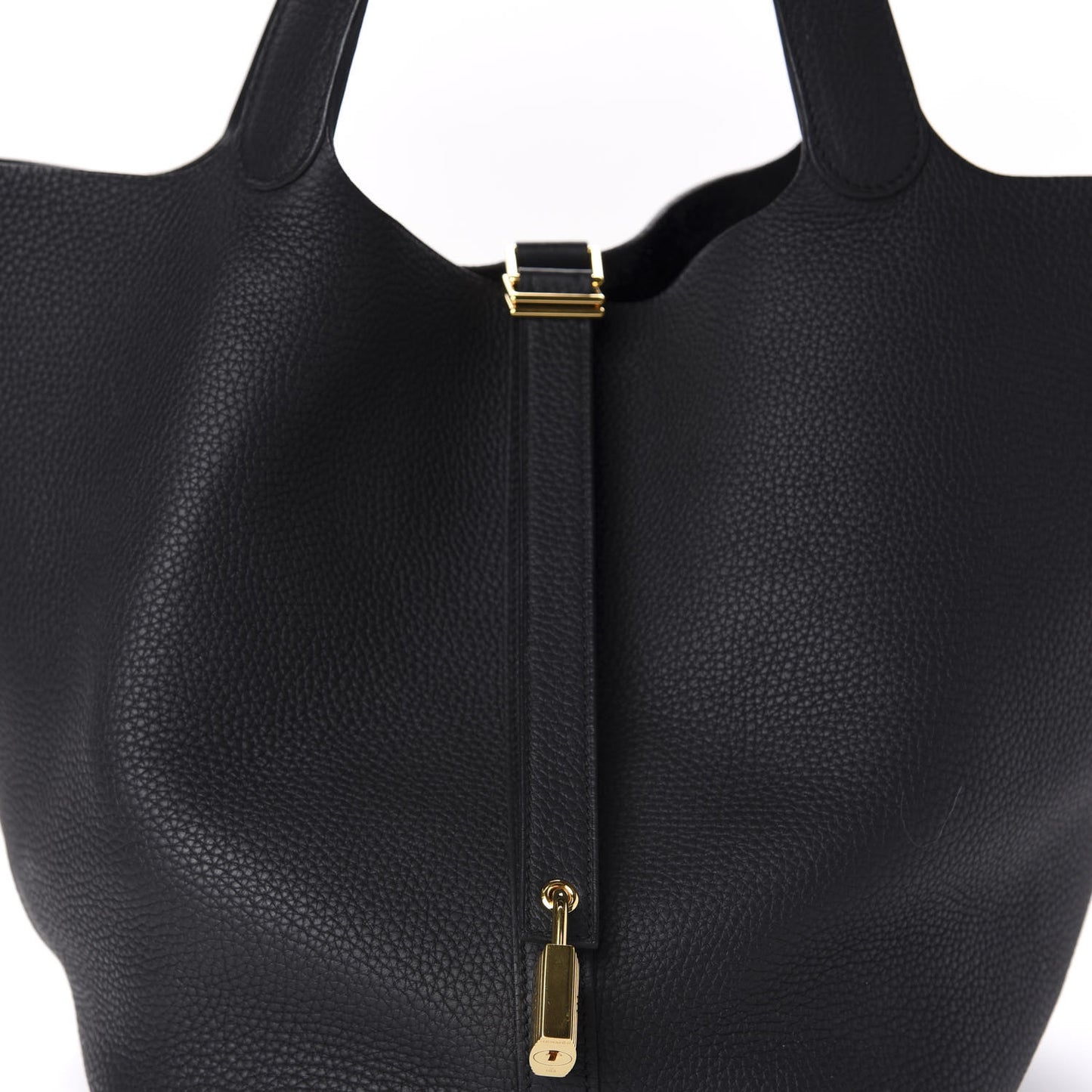 Taurillon Clemence Picotin Lock 26 GM Black