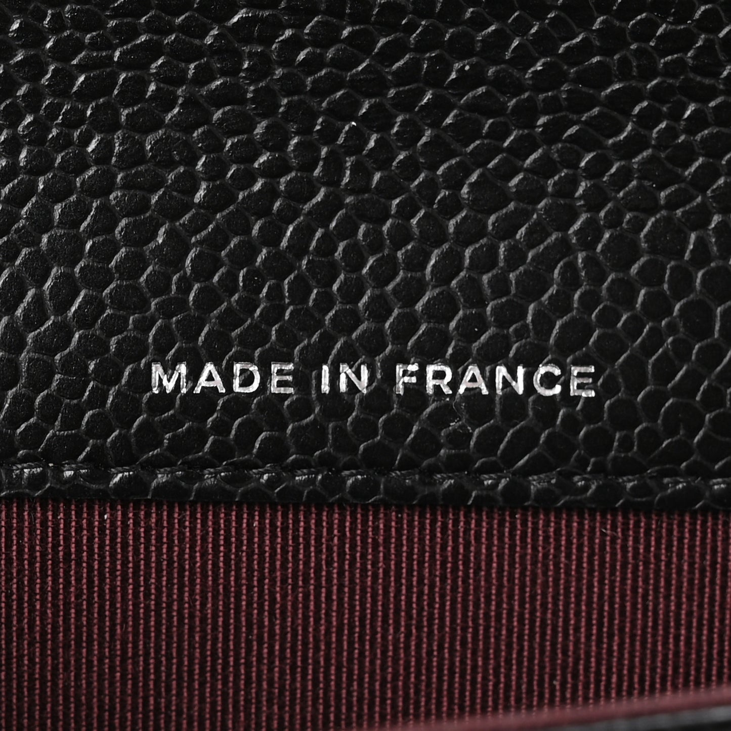 Caviar Quilted Flap Card Holder Wallet Black