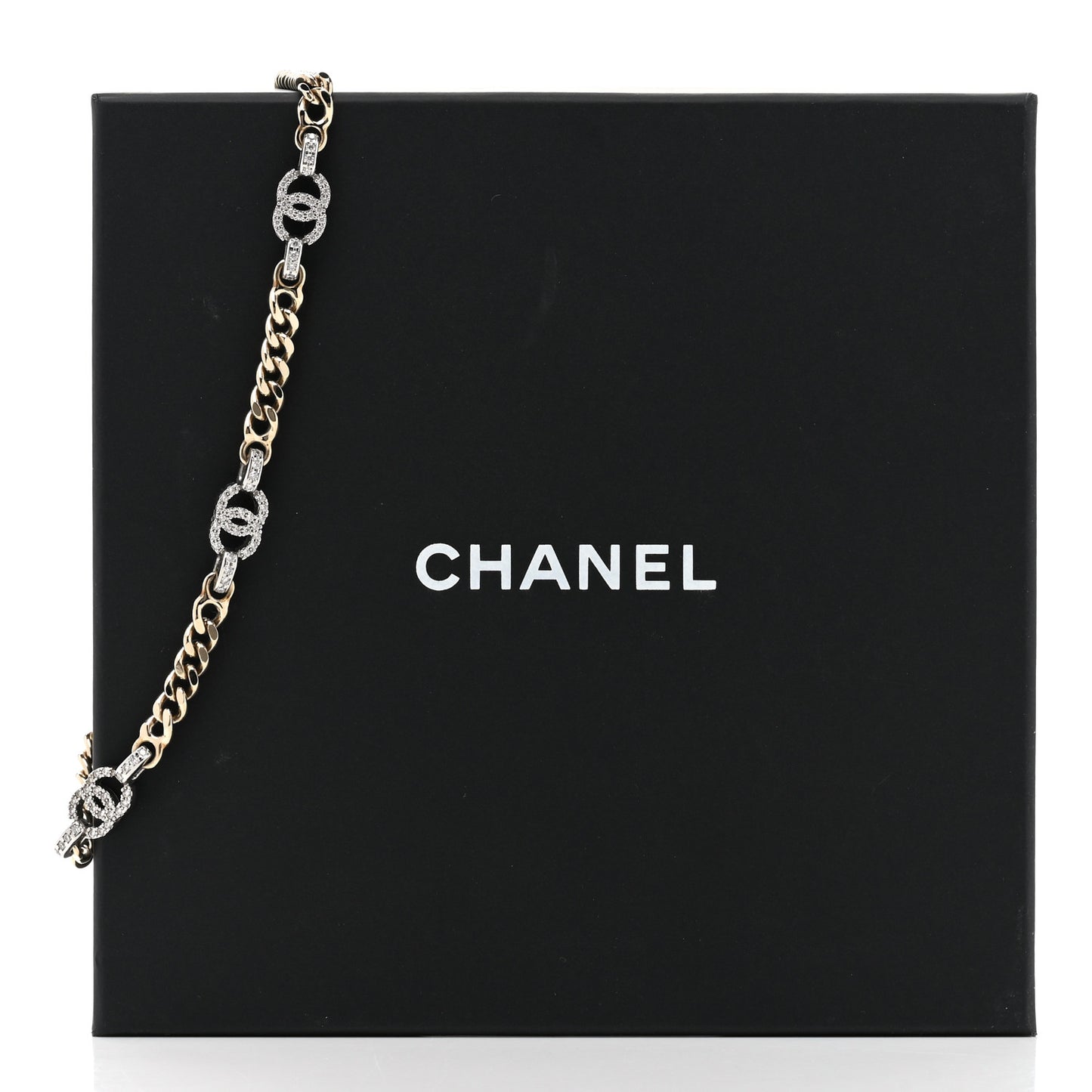 Metal CC Short Necklace Gold