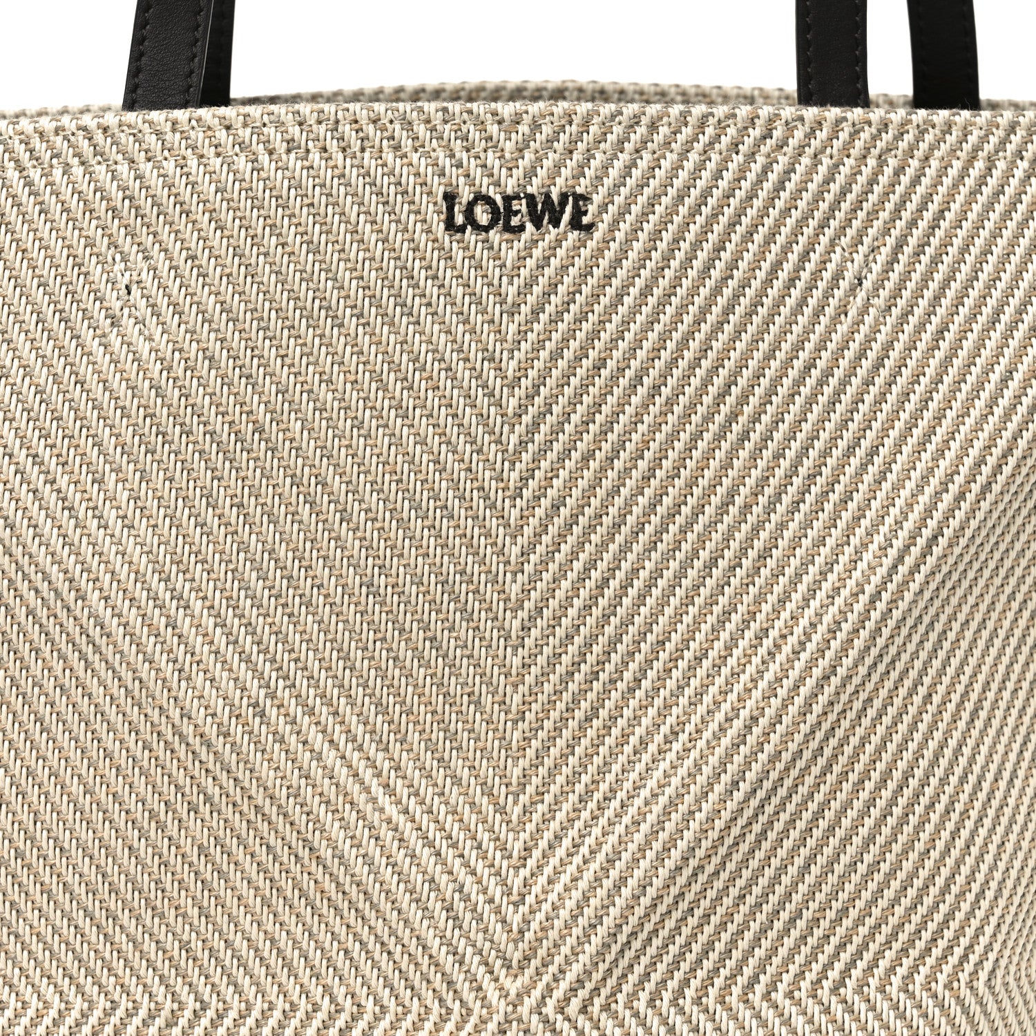 Loewe Cotton Calfskin Paula's Ibiza Medium Puzzle Fold Tote Ecru Hazel 7 of 9