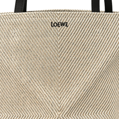 Loewe Cotton Calfskin Paula's Ibiza Medium Puzzle Fold Tote Ecru Hazel 7 of 9