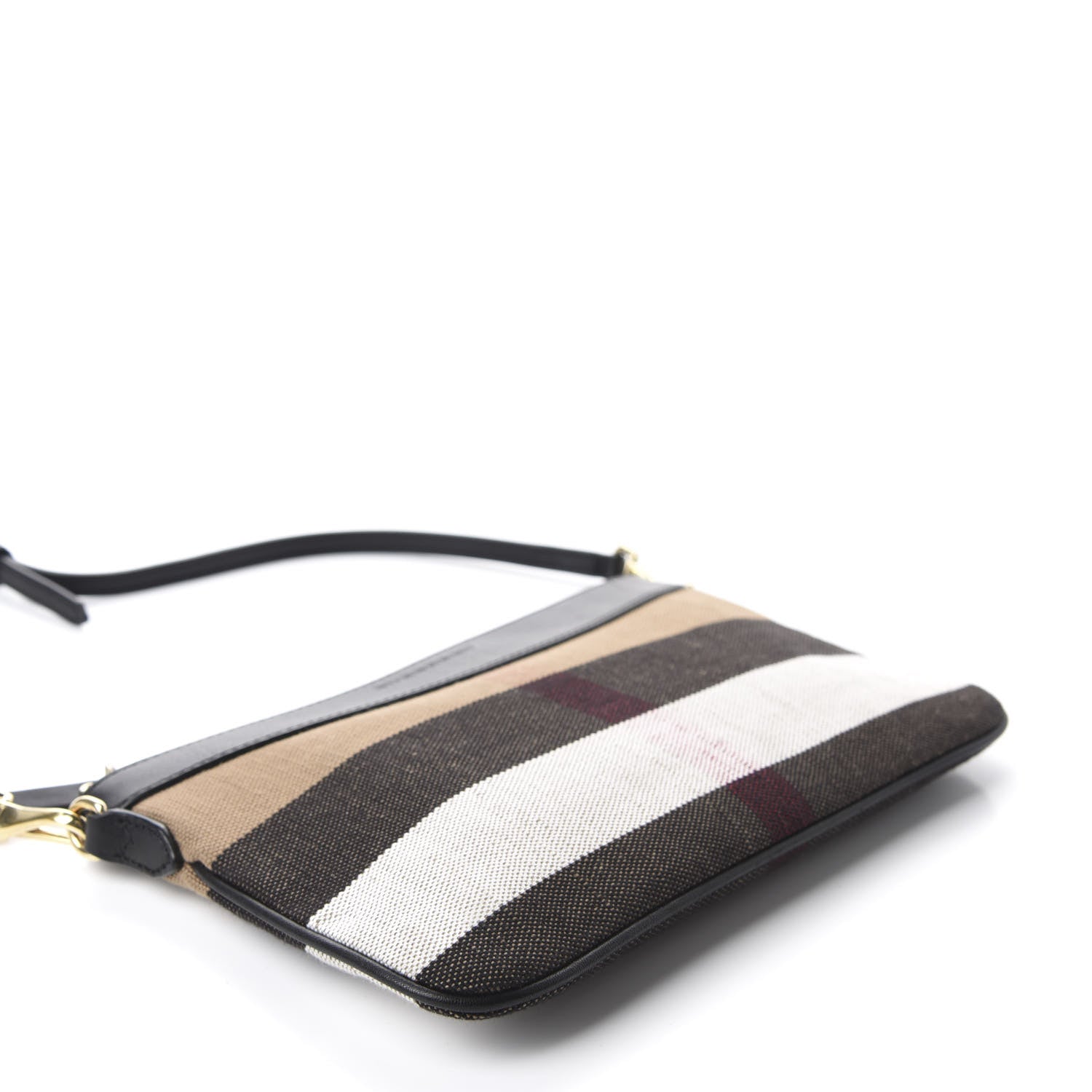 Burberry House Check Derby Peyton Crossbody Clutch Bag Black 4 of 11