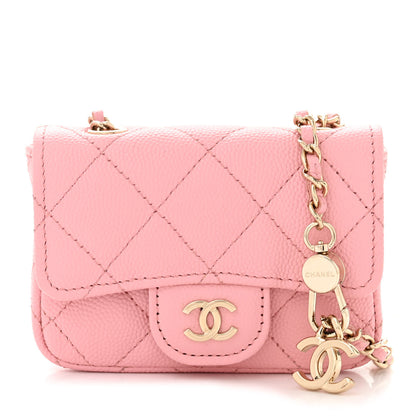 Chanel Caviar Quilted Mini Chain Belt Bag Light Pink 1 of 11