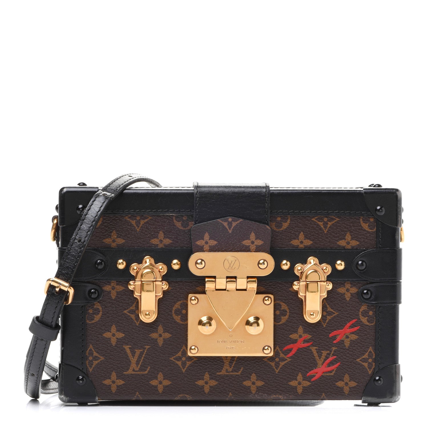 Louis Vuitton Monogram Petite Malle Black 1 of 18