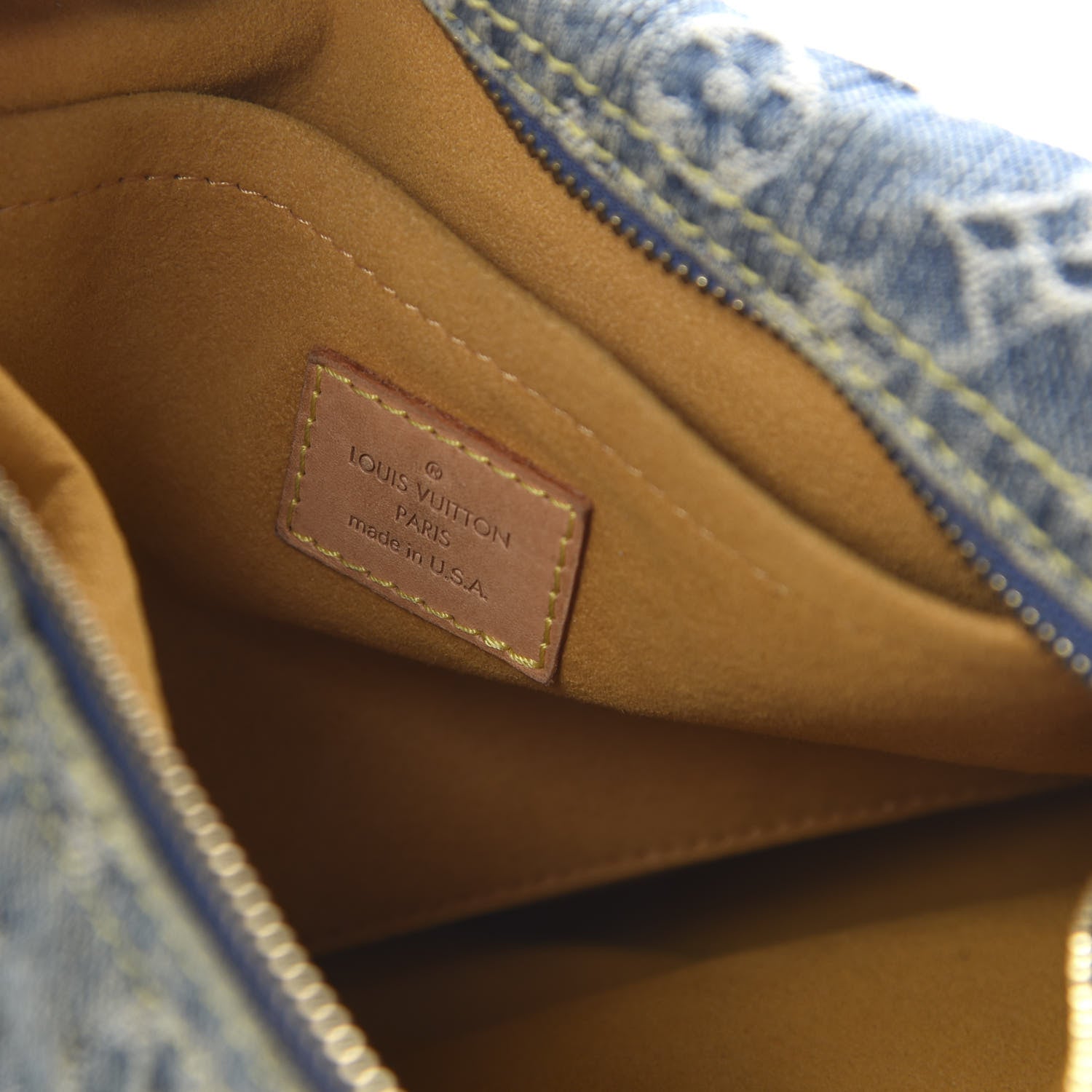 Louis Vuitton Monogram Denim Baggy PM Blue 8 of 11