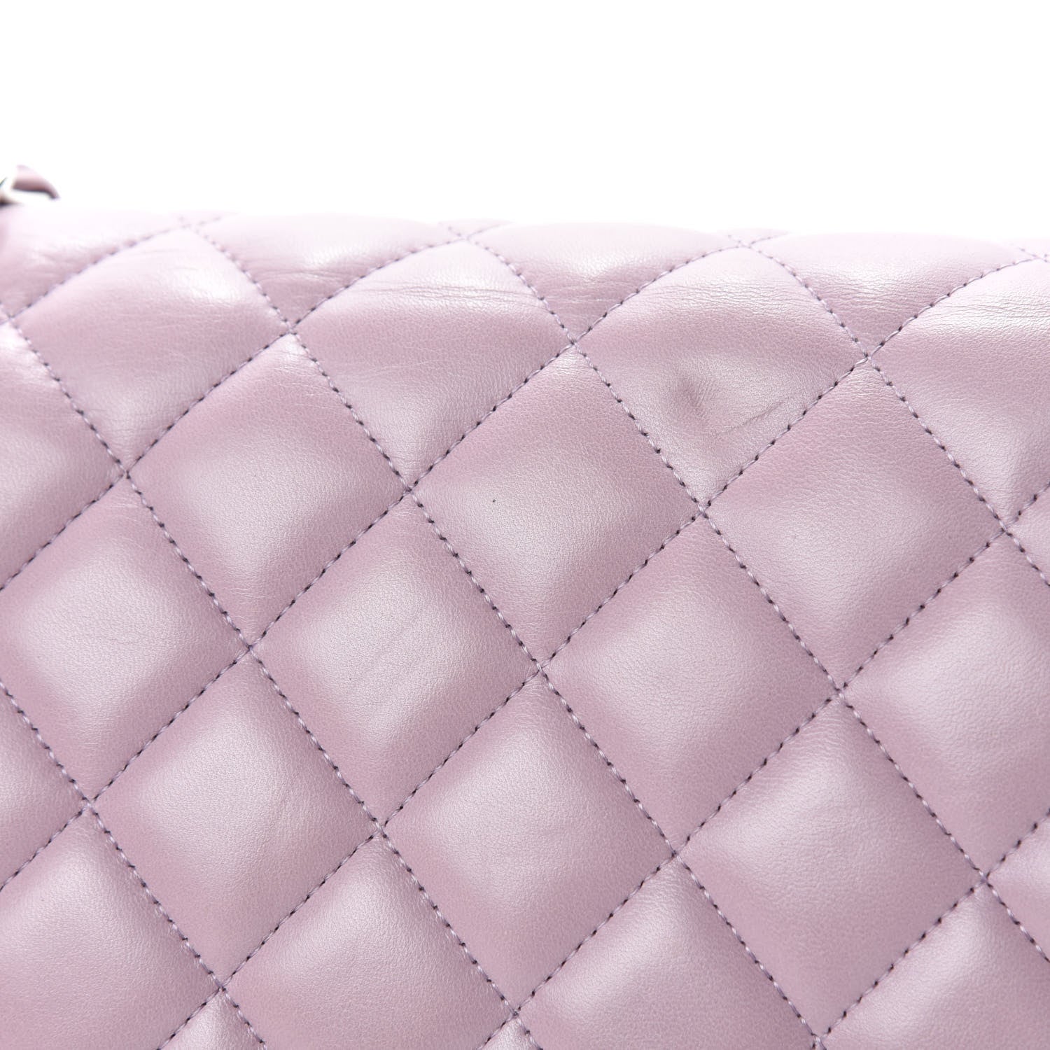 Chanel Lambskin Quilted Jumbo Double Flap Light Pink 10 of 15