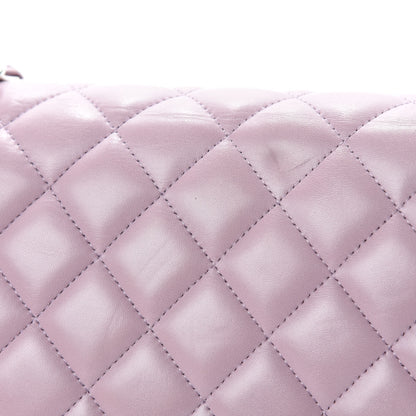 Chanel Lambskin Quilted Jumbo Double Flap Light Pink 10 of 15