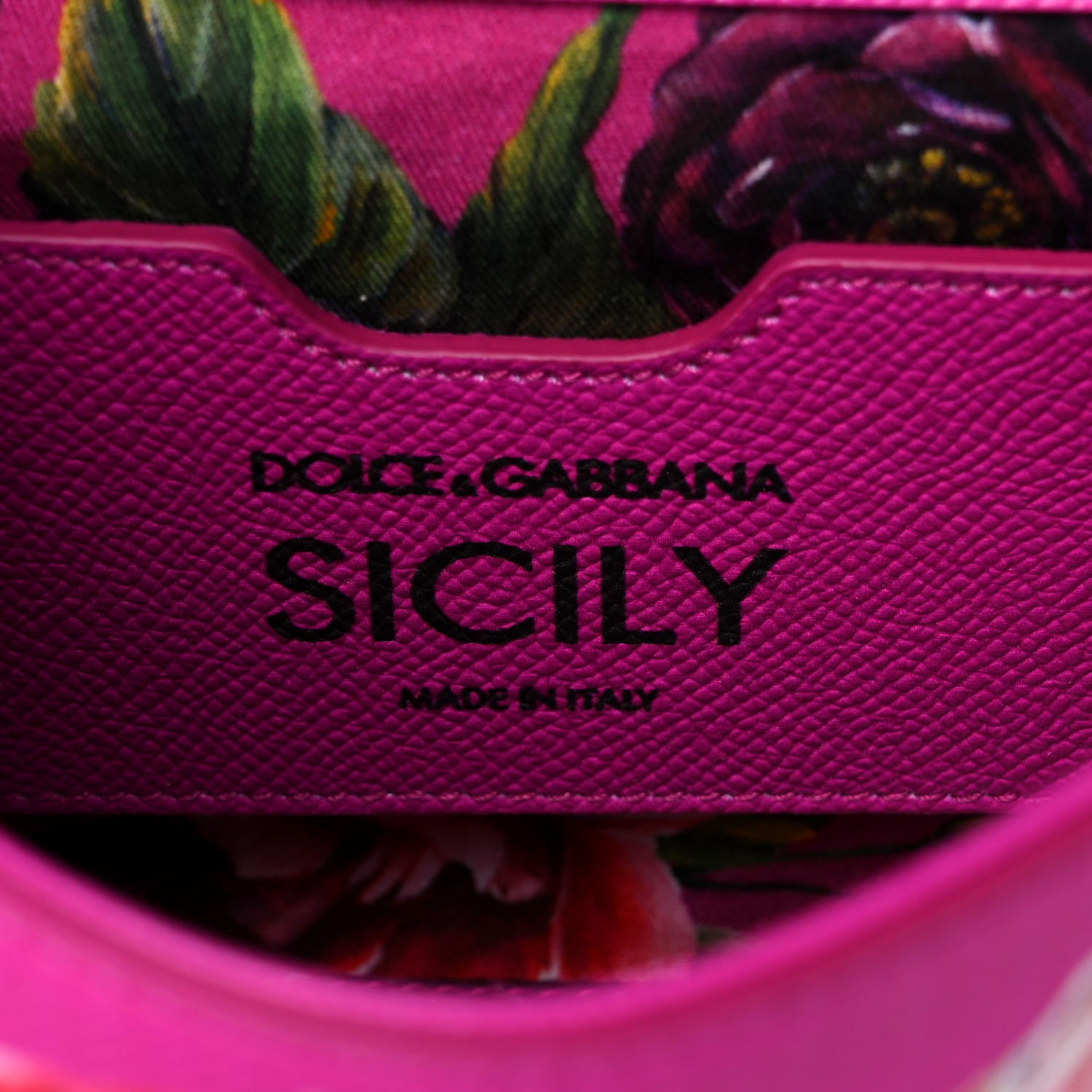 Dolce & Gabbana Dauphine Flora Print Small Miss Sicily Satchel Pink 7 of 11