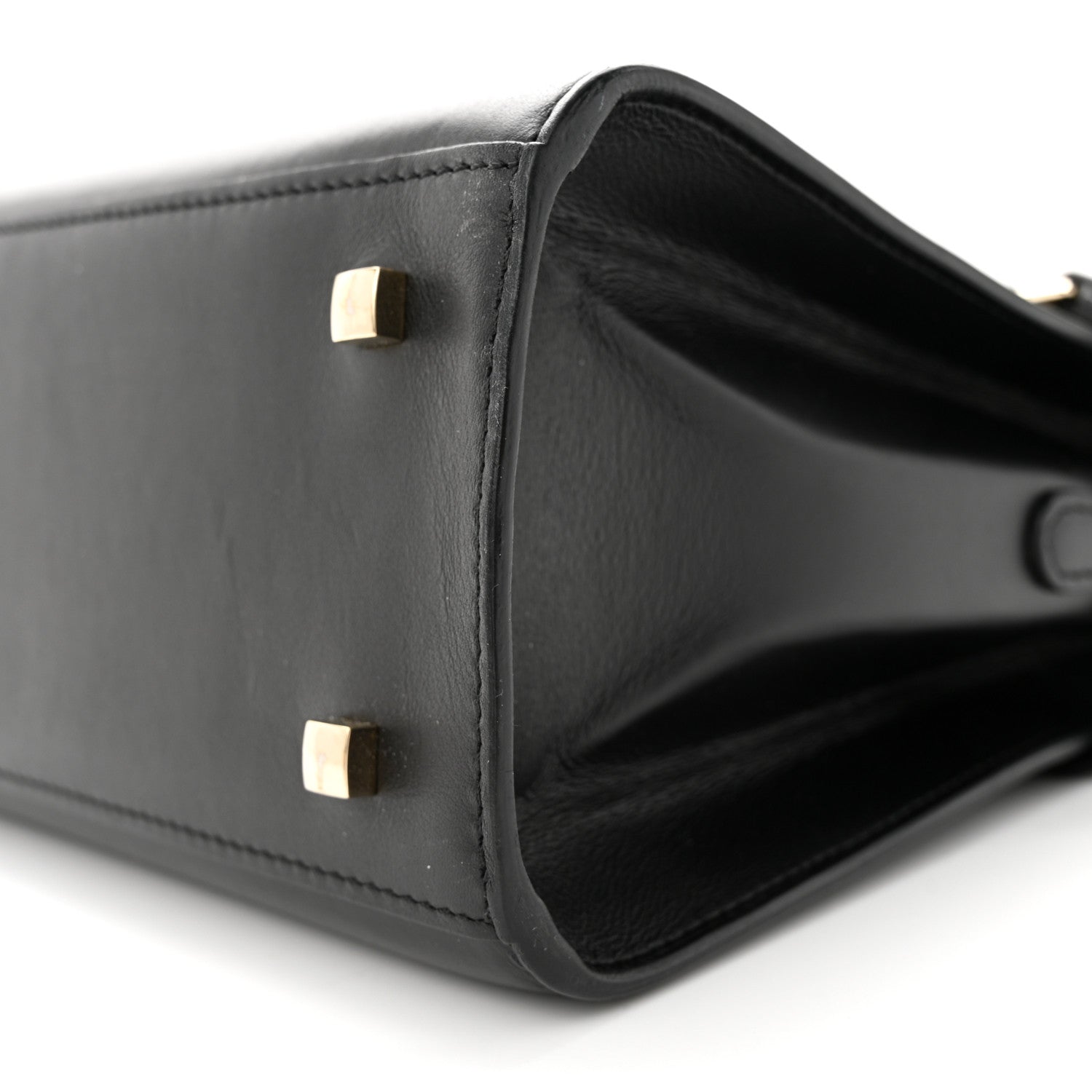 Delvaux Calfskin MM Tempete Satchel Black 10 of 12