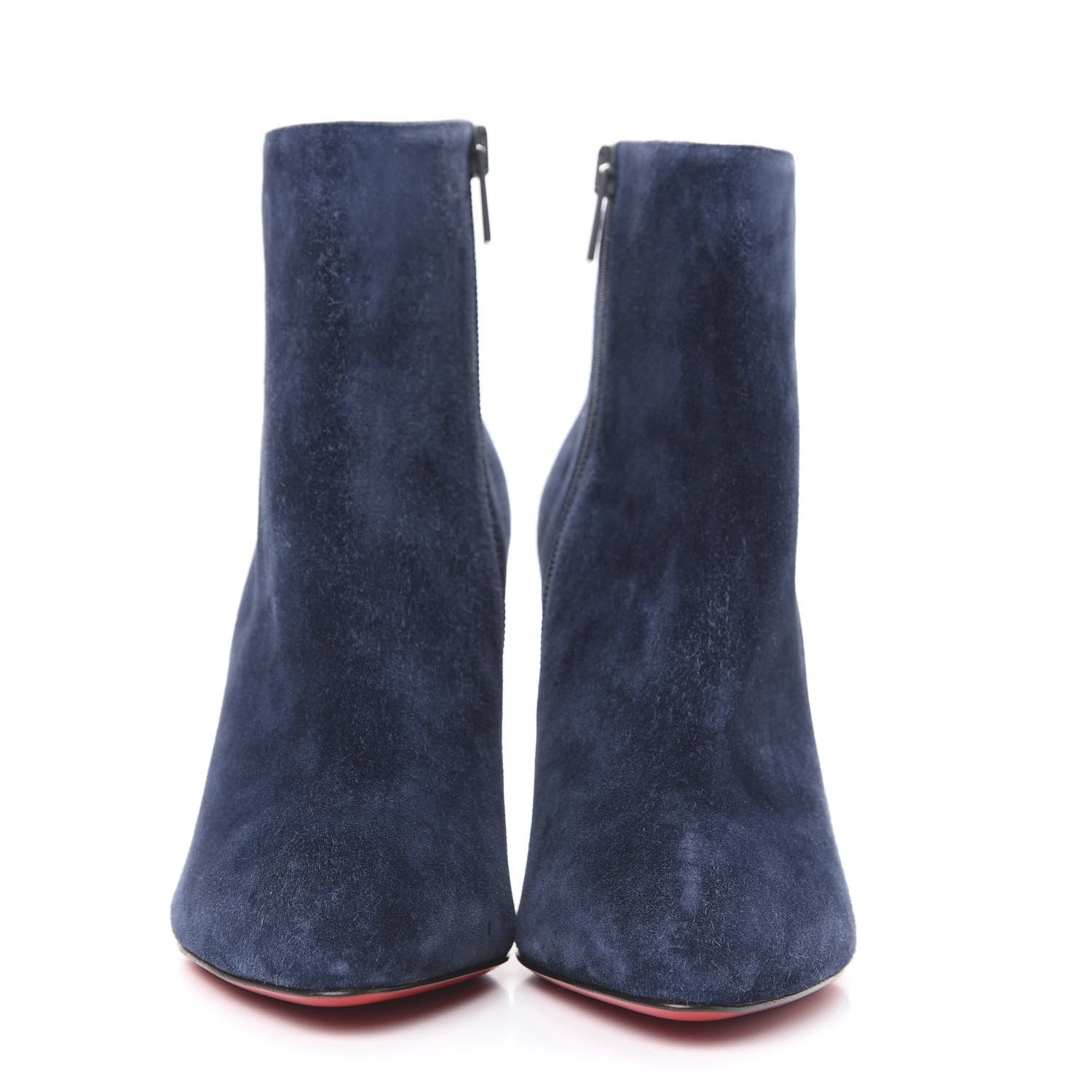 Christian Louboutin Veau Velours Eloise Booty 85 Ankle Boots 37 Bavarois 2 of 10