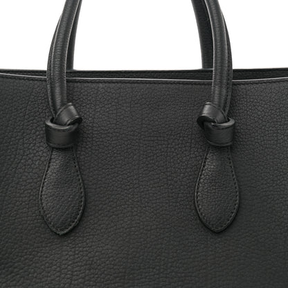 Celine Crisped Calfskin Mini Tie Knot Tote Black 7 of 12