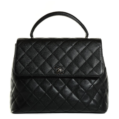 Chanel Caviar Quilted Jumbo Kelly Flap Black 1 of 9