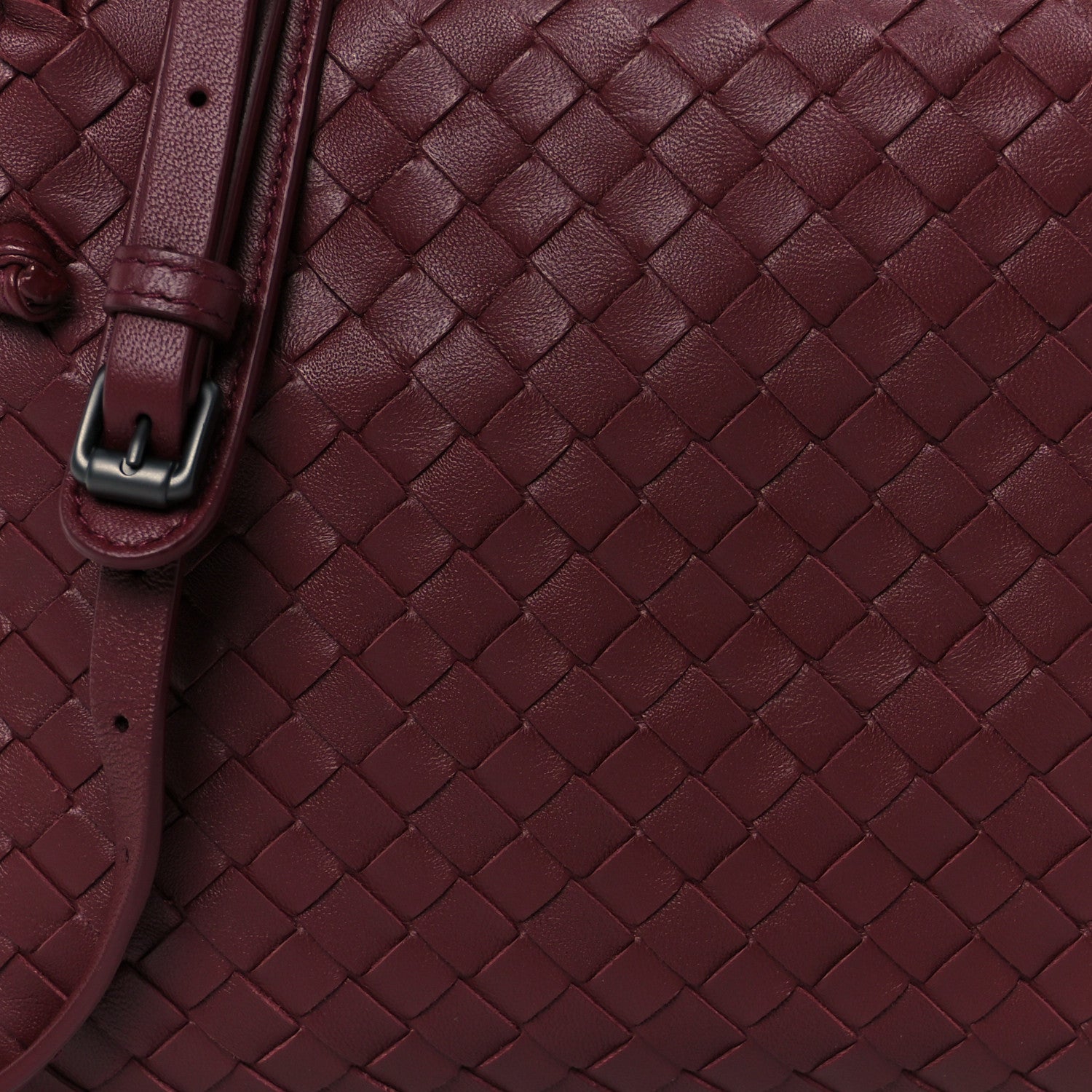 Bottega Veneta Nappa Intrecciato Double Compartment Crossbody Bag China Red 10 of 12