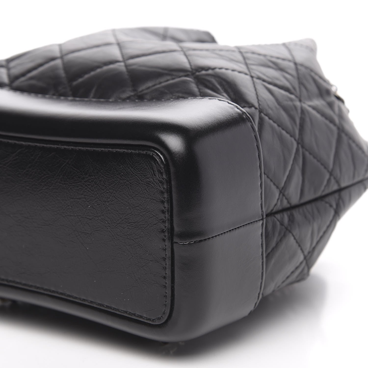 Chanel Aged Calfskin Quilted Small Gabrielle Backpack Black 8 of 9